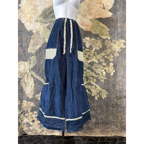 New Free People We The Free Amethyst Wide-Leg Pull-On Corduroy Jeans S - Picture 7 of 10